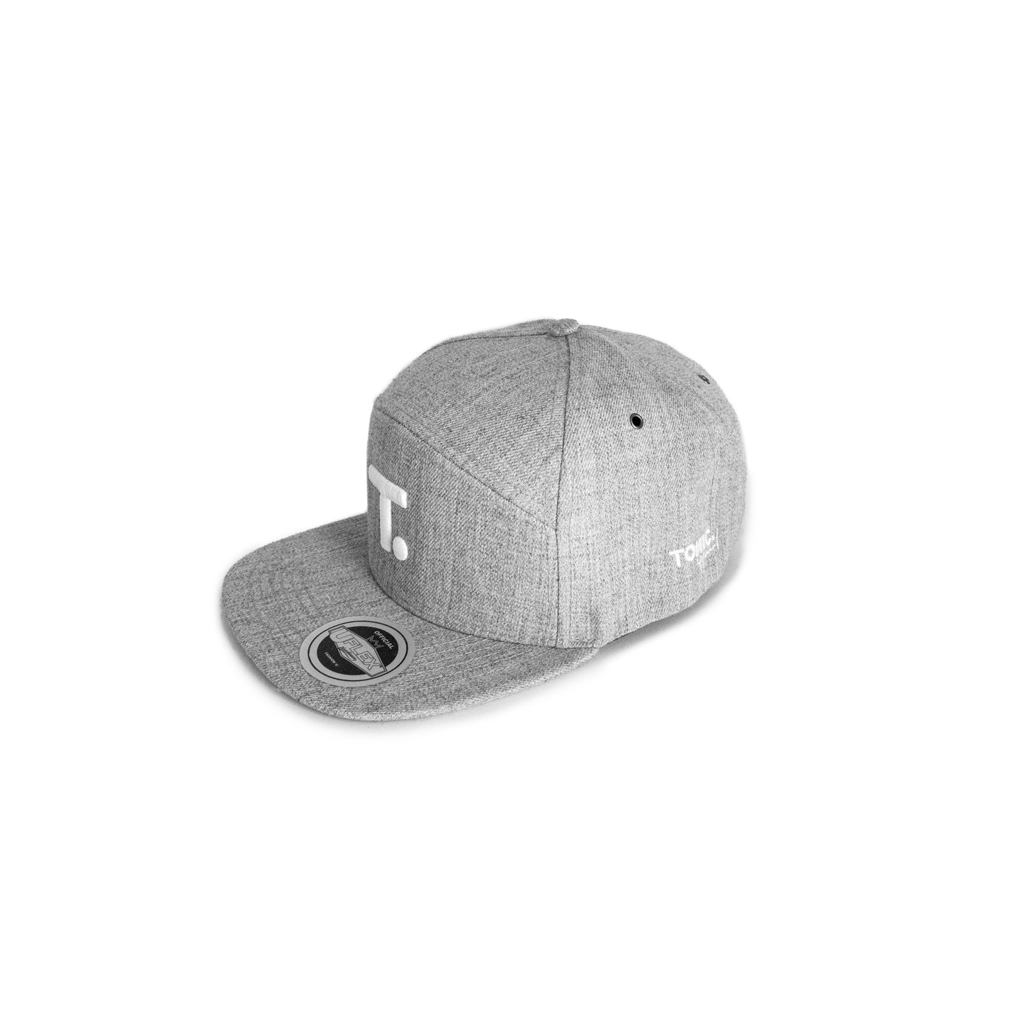 Flat cap Grey Melange-U-flex-Tonic Apparel