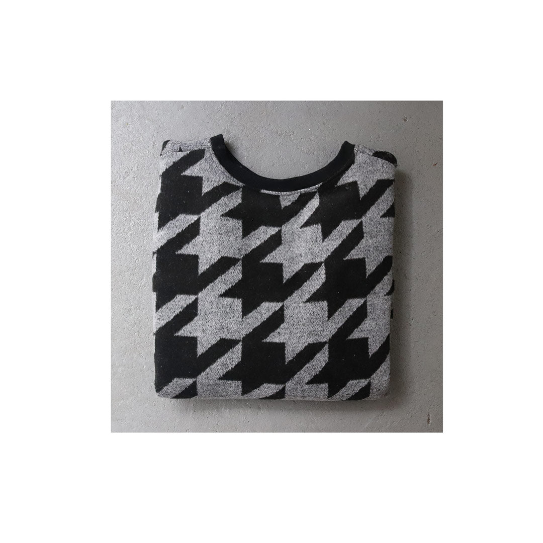 Hounds Tooth Pullover ( sample item )-Tonic Apparel-Tonic Apparel