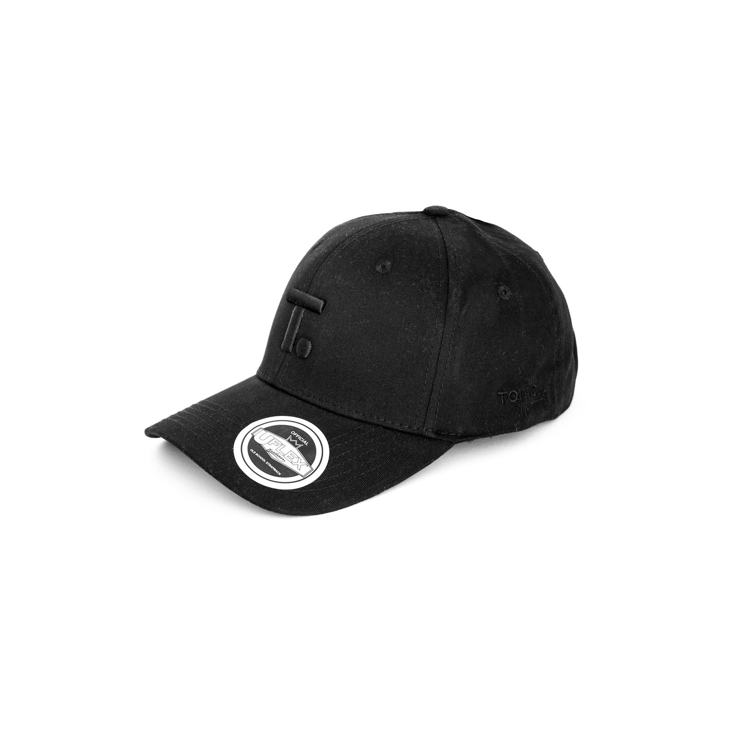 Tonic Peak Cap Black on black-U-flex-Tonic Apparel